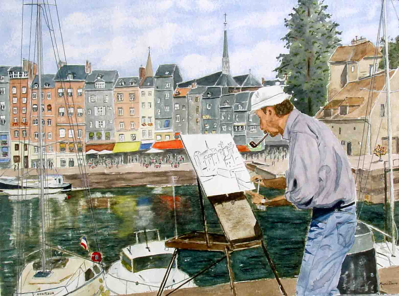 1344x1000 Filehonfleur - Le Peintre Painting