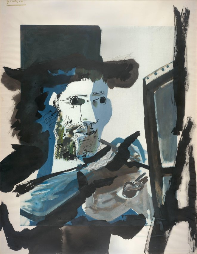 661x850 Pablo Picasso, Le Peintre (The Painter), 1964 Sfmoma - Le Peintre Painting