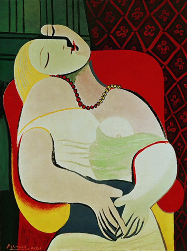 650x871 The Dream By Pablo Picasso - Le Peintre Painting