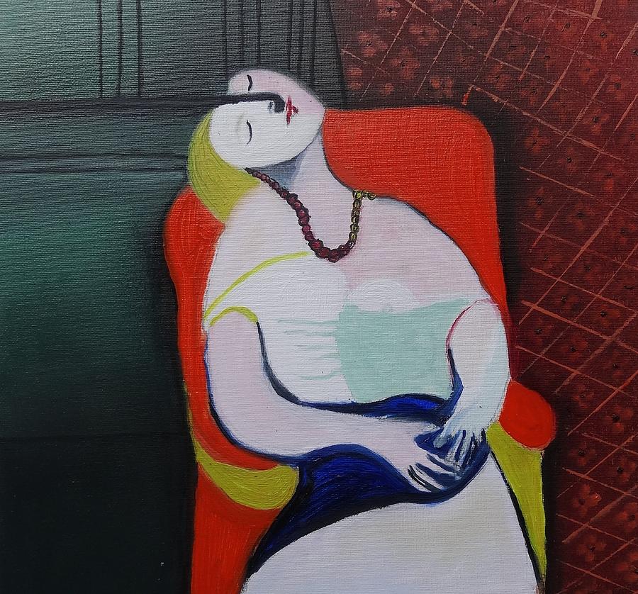 900x838 My Picasso, Le Reve - Le Reve Painting