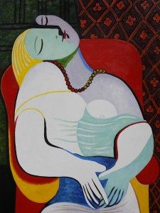 225x300 Picasso's Le Reve - Le Reve Painting