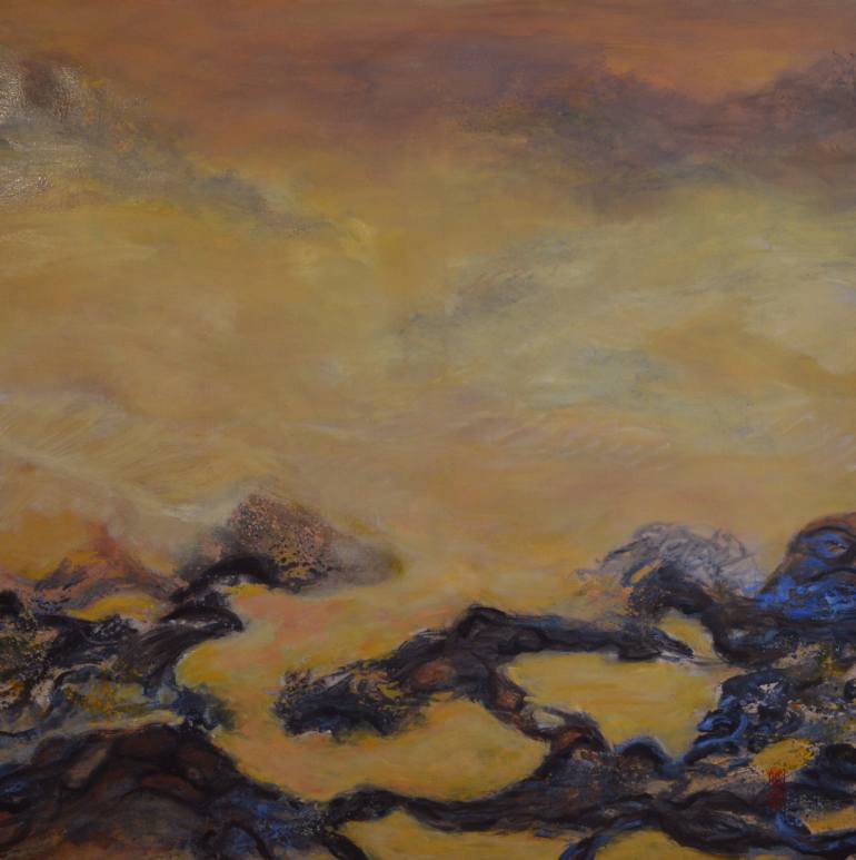 770x773 Saatchi Art Le D'Icare Painting By Robert Gheyssens - Le Reve Painting