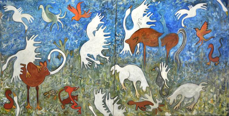 770x390 Saatchi Art Le Reve Painting By Brigitte Livet De Sautels - Le Reve Painting