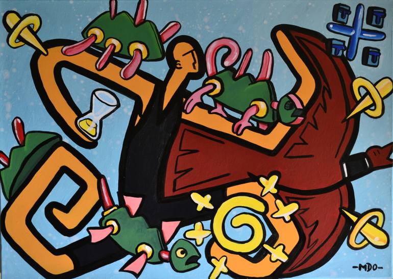 770x547 Saatchi Art Le D'Icare Painting By Laurent Mondelo - Le Reve Painting