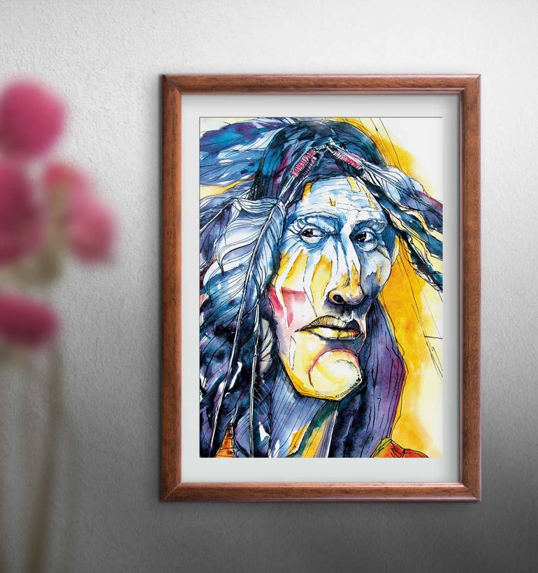 770x820 Saatchi Art Color Of The Leader Painting By Nastya Mane - Leader Painting