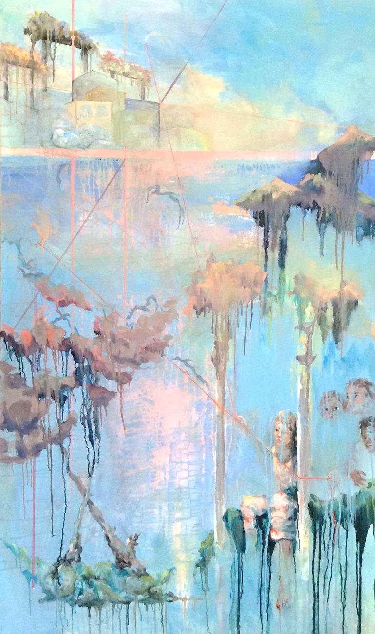 770x1303 Saatchi Art Follow The Leader Painting By Rey - Leader Painting