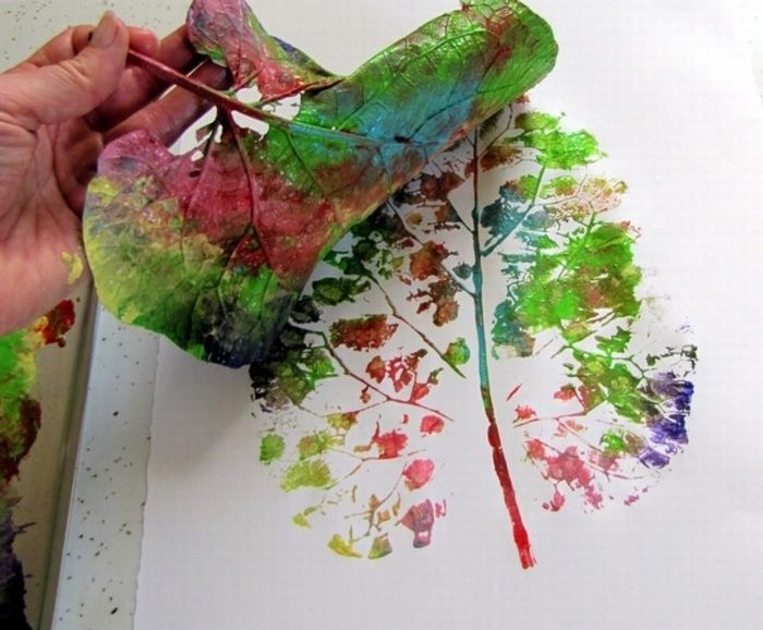700x578 Leaf Painting - Leaf Painting