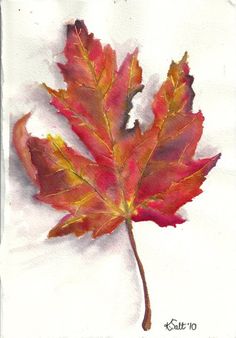 236x338 Autumn Art (Ann Fullerton Watercolor) Art Autumn - Leaf Painting