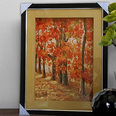 458x458 Fall Leaf Painting Art Gallery 4 Home - Leaf Painting Art