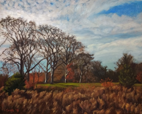 500x402 Landscapes Ella Yang Studio - Leafless Tree Painting