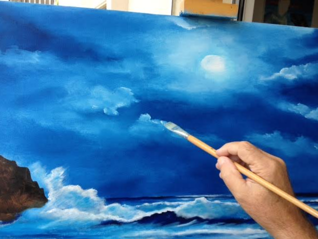 636x478 Learn How To Paint A Seascape Lloyd Dobson Artist - Learn To Painting