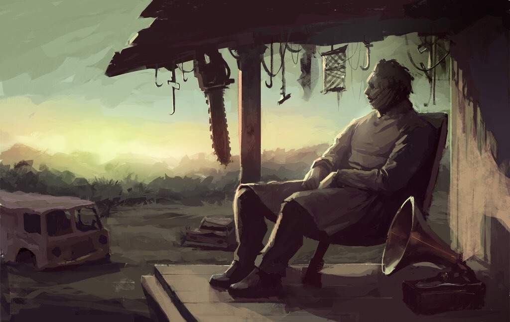 1024x646 Leatherface Art Horror Art Horror Amino - Leatherface Painting
