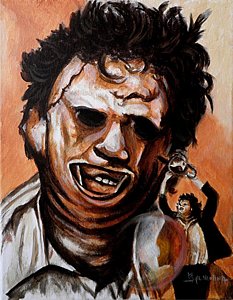 233x300 Leatherface Paintings Pixels - Leatherface Painting