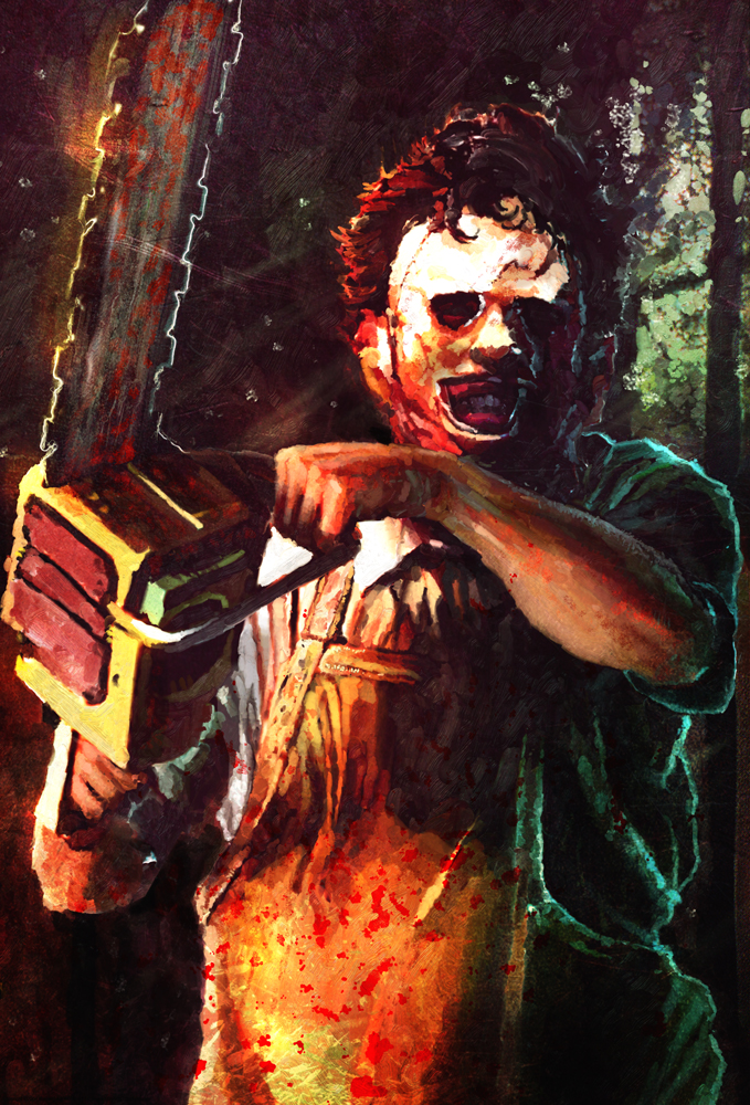 679x1000 Leatherface By Dmurdoch - Leatherface Painting