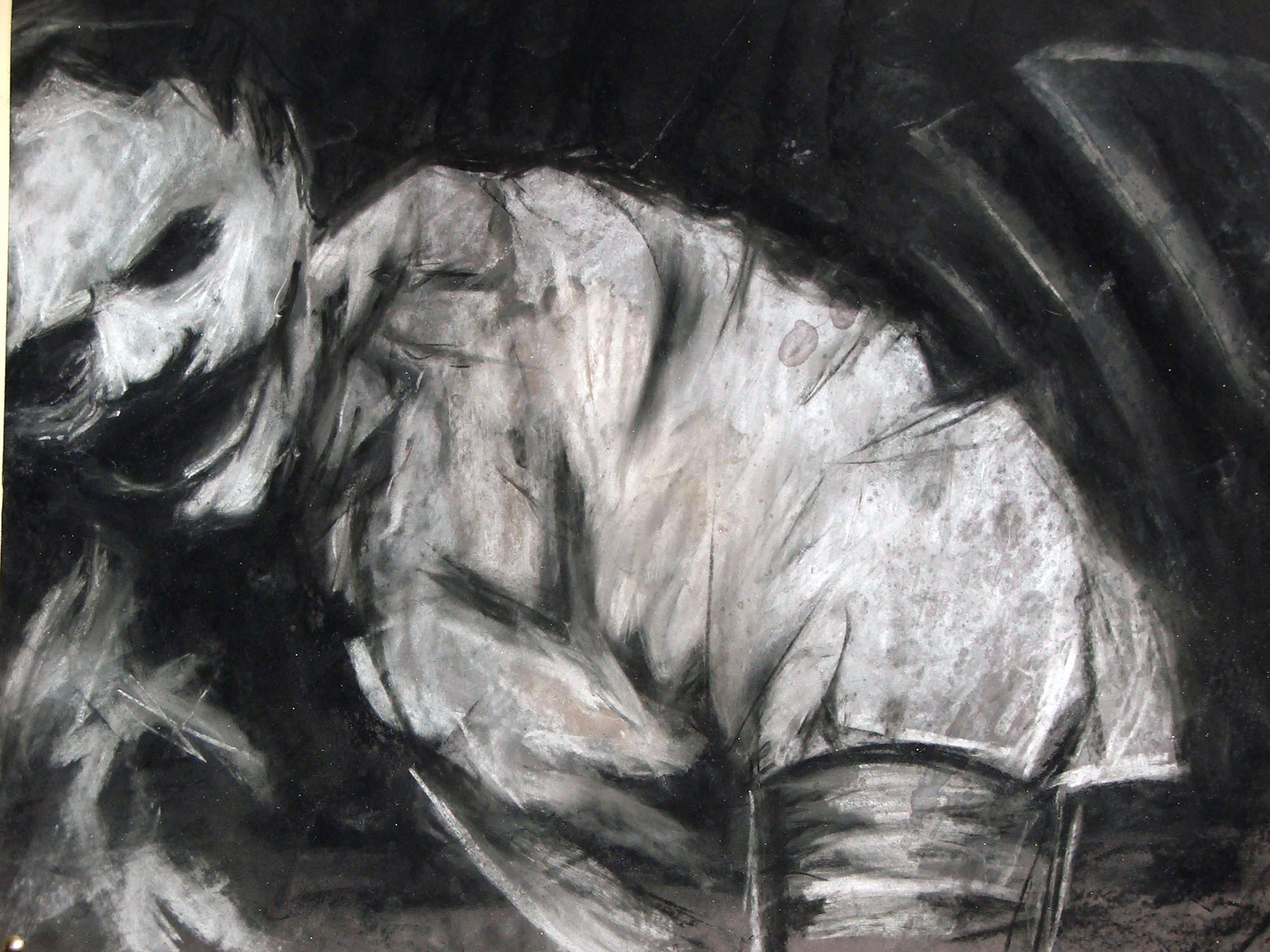 2272x1704 This Gets My Vote As One Of The Scariest, Horrifying Images Every - Leatherface Painting