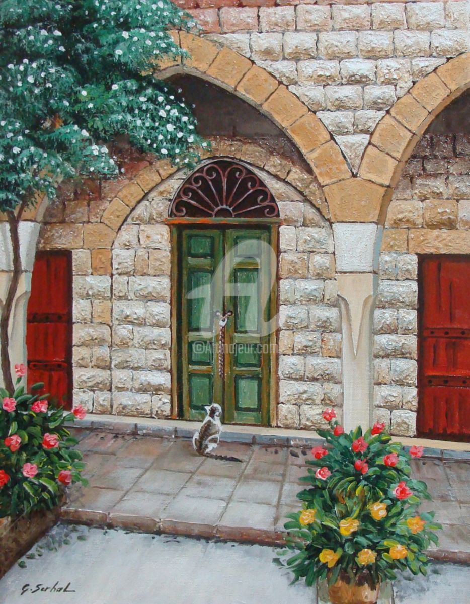 934x1200 L 224 (Georges Serhal) - Lebanese Painting