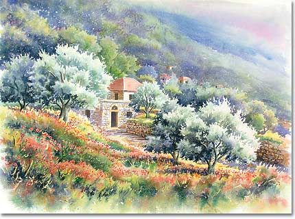 430x320 Lebanon House Art Libanais - Lebanese Painting