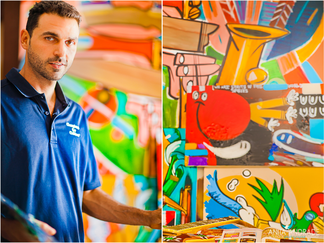 1079x810 Anita Andrade Photography Portrait Of Famous Miami Artist Lebo - Lebo Painting