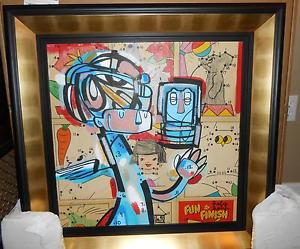 300x249 Lebo David Le Batard Fun To Finish Collage With Acrylic Painting - Lebo Painting