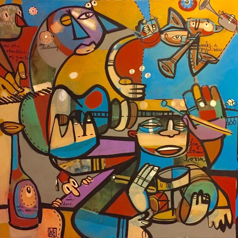 800x800 Lebo Chosen As 2016 Amelia Island Jazz Festival Artist - Lebo Painting