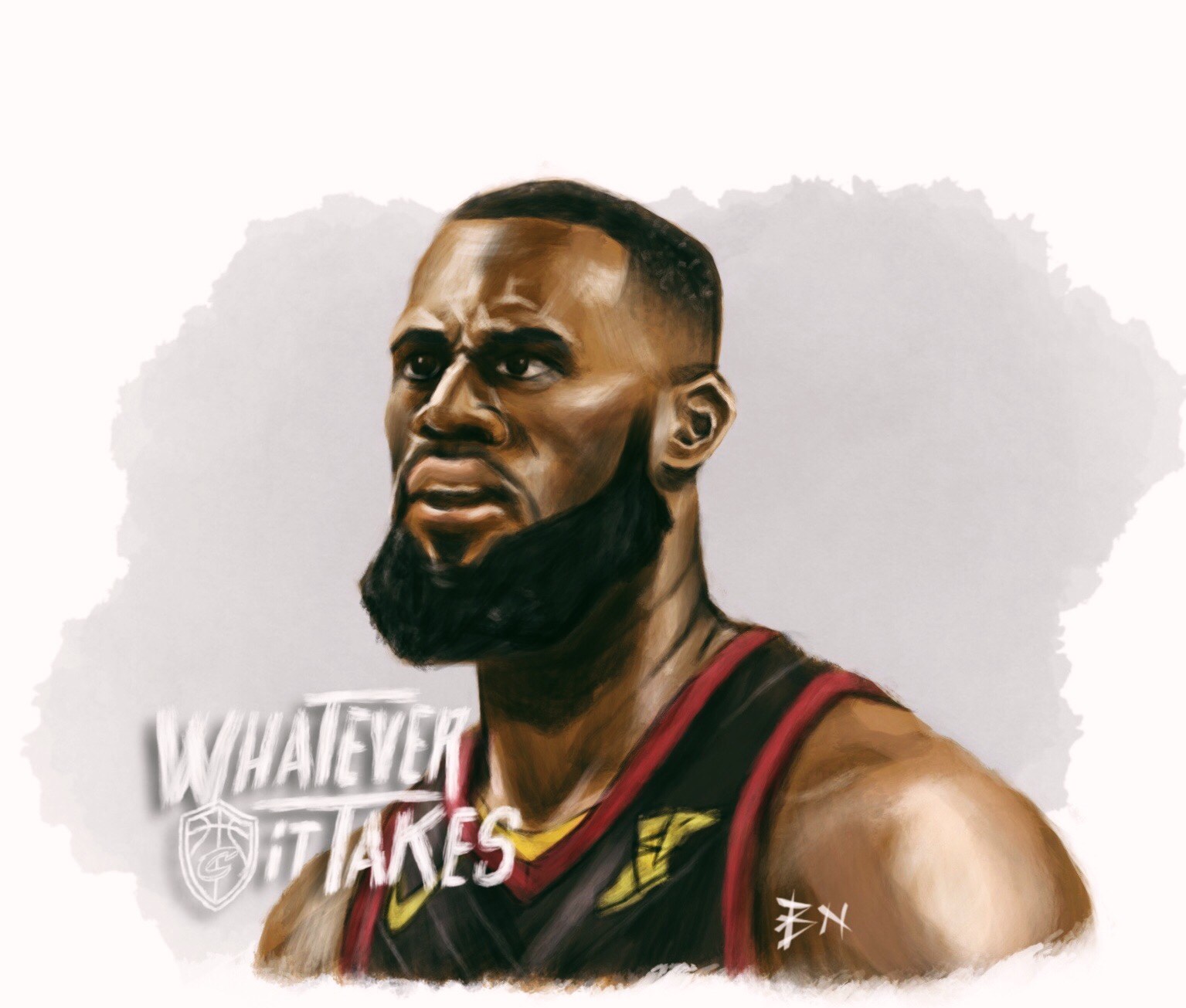 1535x1305 Lebron James Painting - Lebron James Painting