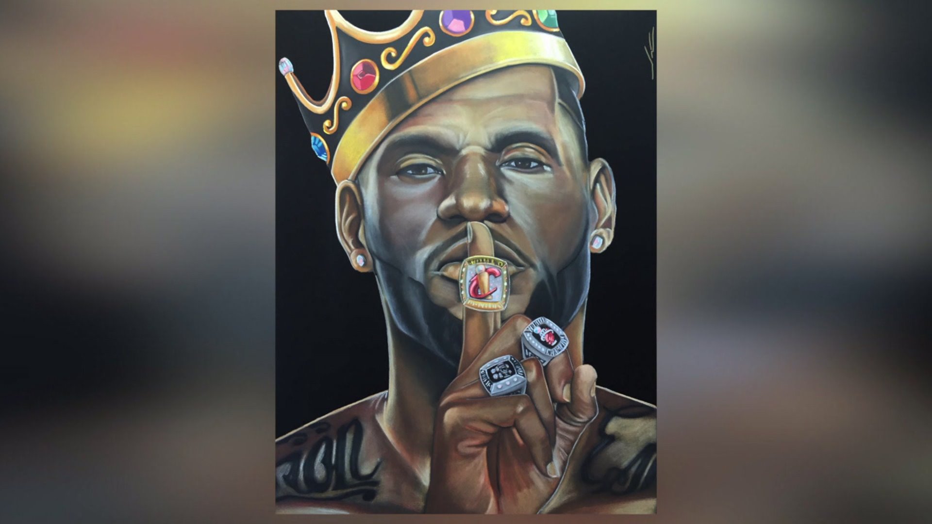 Lebron James Painting At Paintingvalley Com Explore Collection Of Lebron James Painting