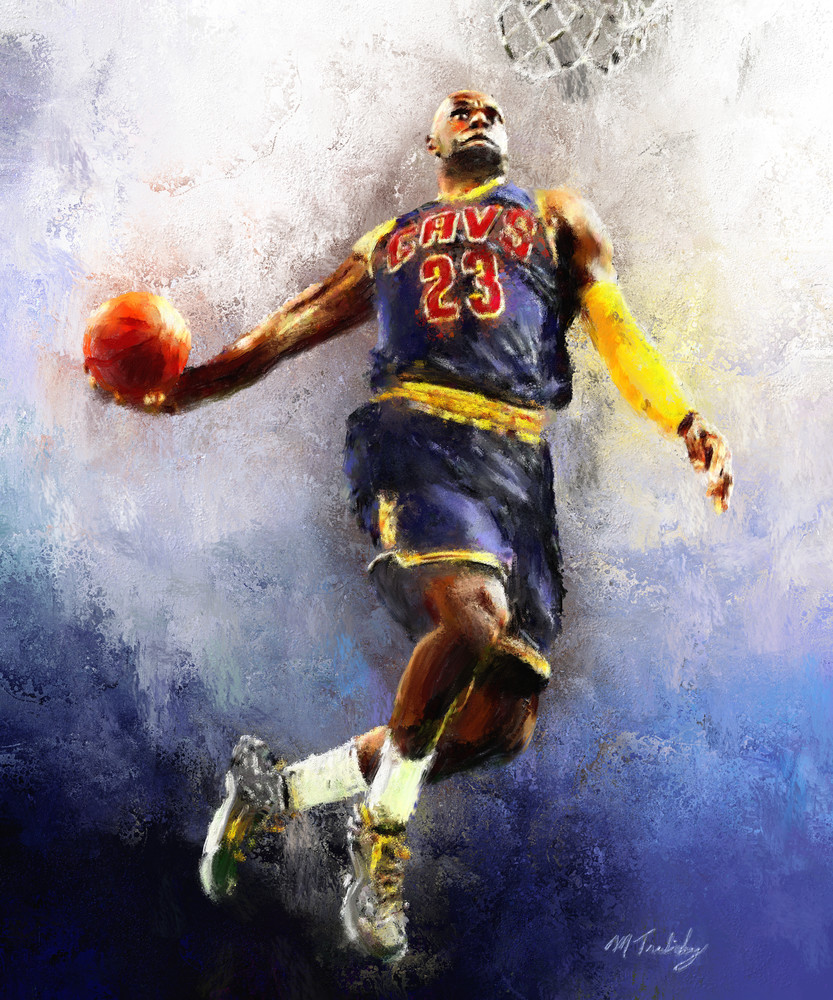 Lebron James Painting At Paintingvalley Com Explore Collection Of Lebron James Painting