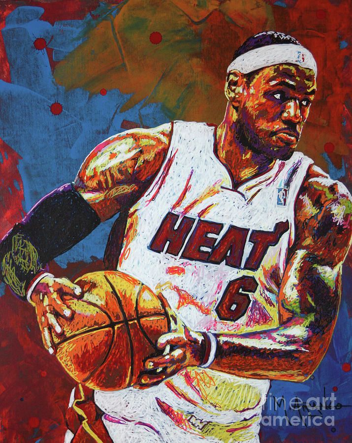 715x900 Nba Painting - Lebron James Painting