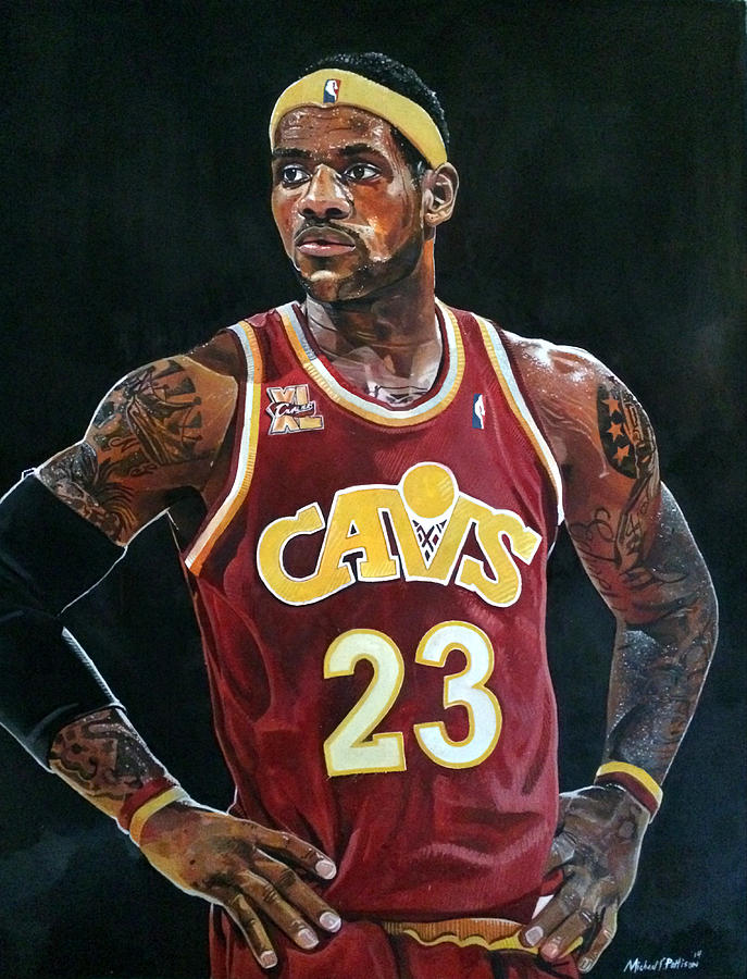 687x900 Lebron James Returns To The Cleveland Cavaliers Painting By - Lebron Painting