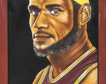 340x270 Lebron James Etsy - Lebron Painting