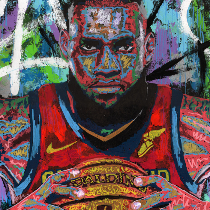 Lebron Painting at PaintingValley.com | Explore collection of Lebron ...