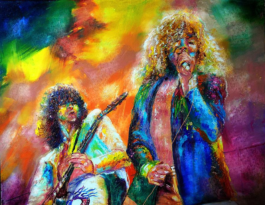 900x697 Led Zeppelin Painting By Leland Castro - Led Zeppelin Painting