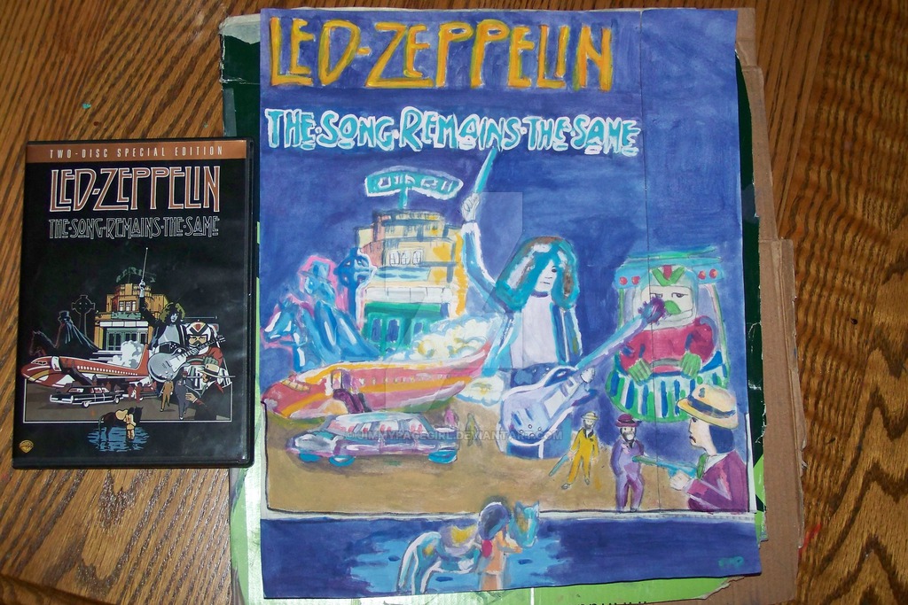 1024x683 Led Zeppelin Painting By Jimmypagegirl - Led Zeppelin Painting