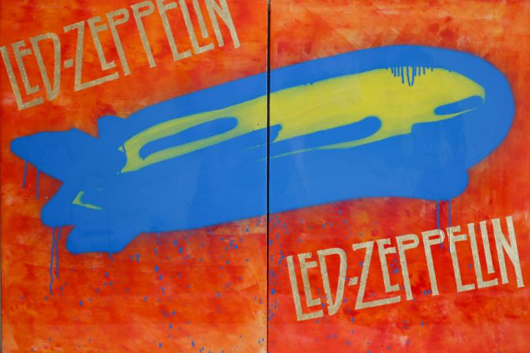 770x514 Saatchi Art Led Zeppelin Painting By Nikita Bobrow - Led Zeppelin Painting