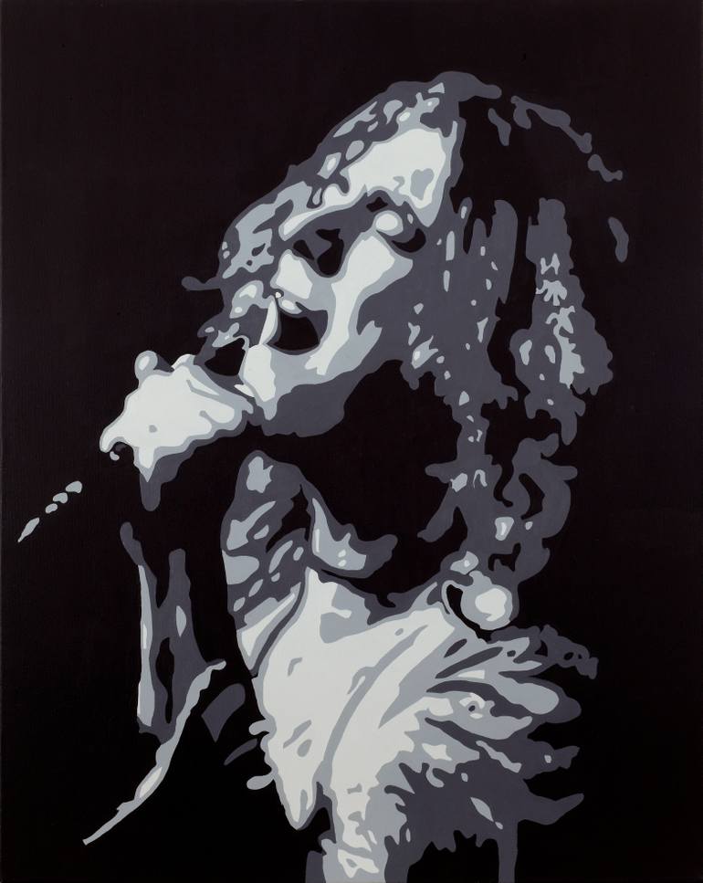 770x967 Saatchi Art Robert Plant Led Zeppelin Painting By Sonny Forbes - Led Zeppelin Painting