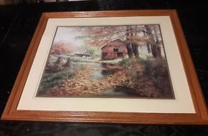 300x196 Lee K Parkinson Autum Rustic Barn Farmhouse Painting Print 34 - Lee K Parkinson Painting