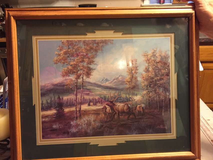 853x640 Professionally Framed Print Of Trumpet Call Painting By Lee K - Lee K Parkinson Painting