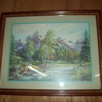 200x200 Artist Lee K. Parkinson Log Cabin In The Woods Instappraisal - Lee K Parkinson Painting Value