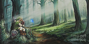300x150 Legend Of Zelda Paintings Fine Art America - Legend Of Zelda Painting