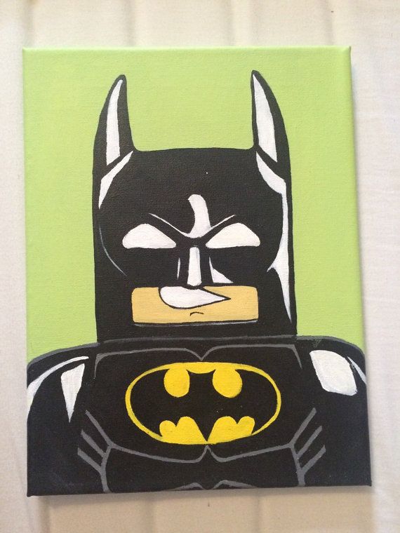 570x760 Lego Batman Acrylic Painting Art Projects - Lego Batman Painting