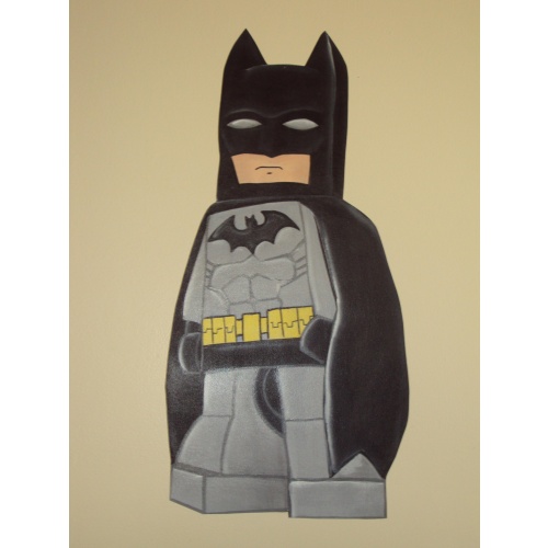 500x500 Lego Batman Hand Painted Wall Mural Jaime Paints 's Photos - Lego Batman Painting