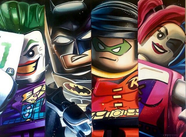 640x471 Pin By Gilbert Cota On Batman Lego Lego And Batman - Lego Batman Painting