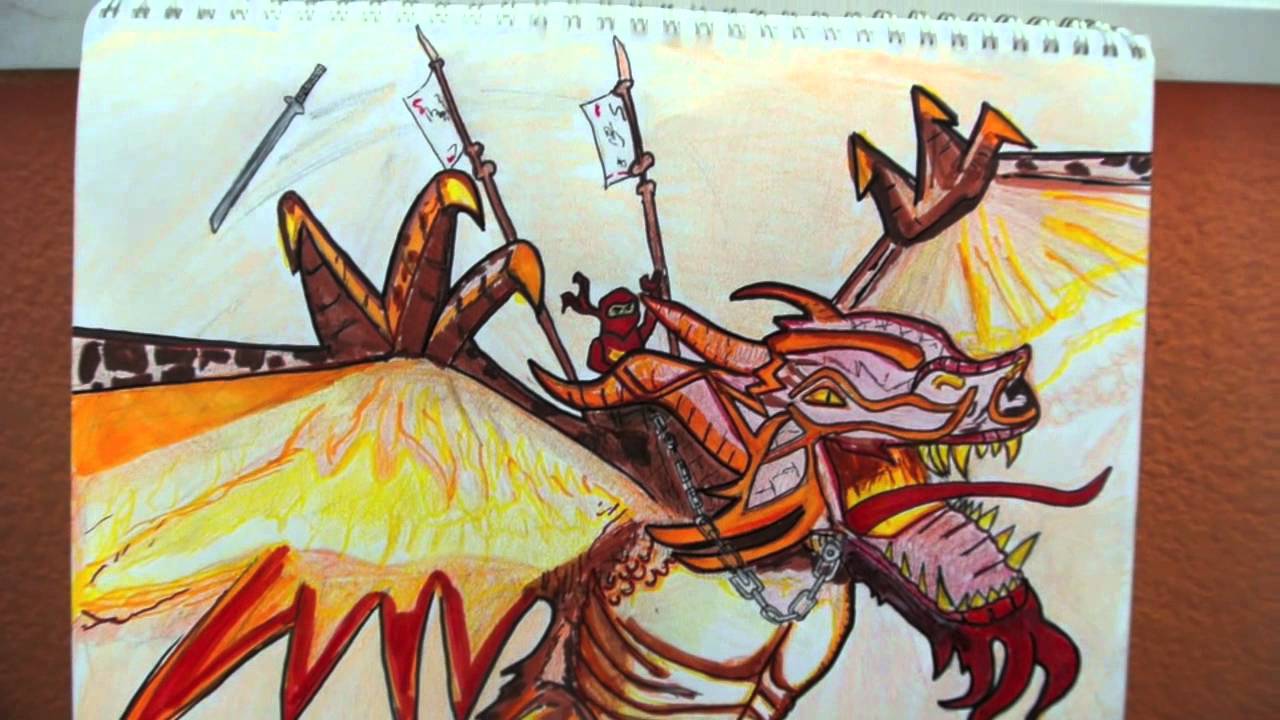 1280x720 Lego Ninjago Drawing - Lego Ninjago Painting