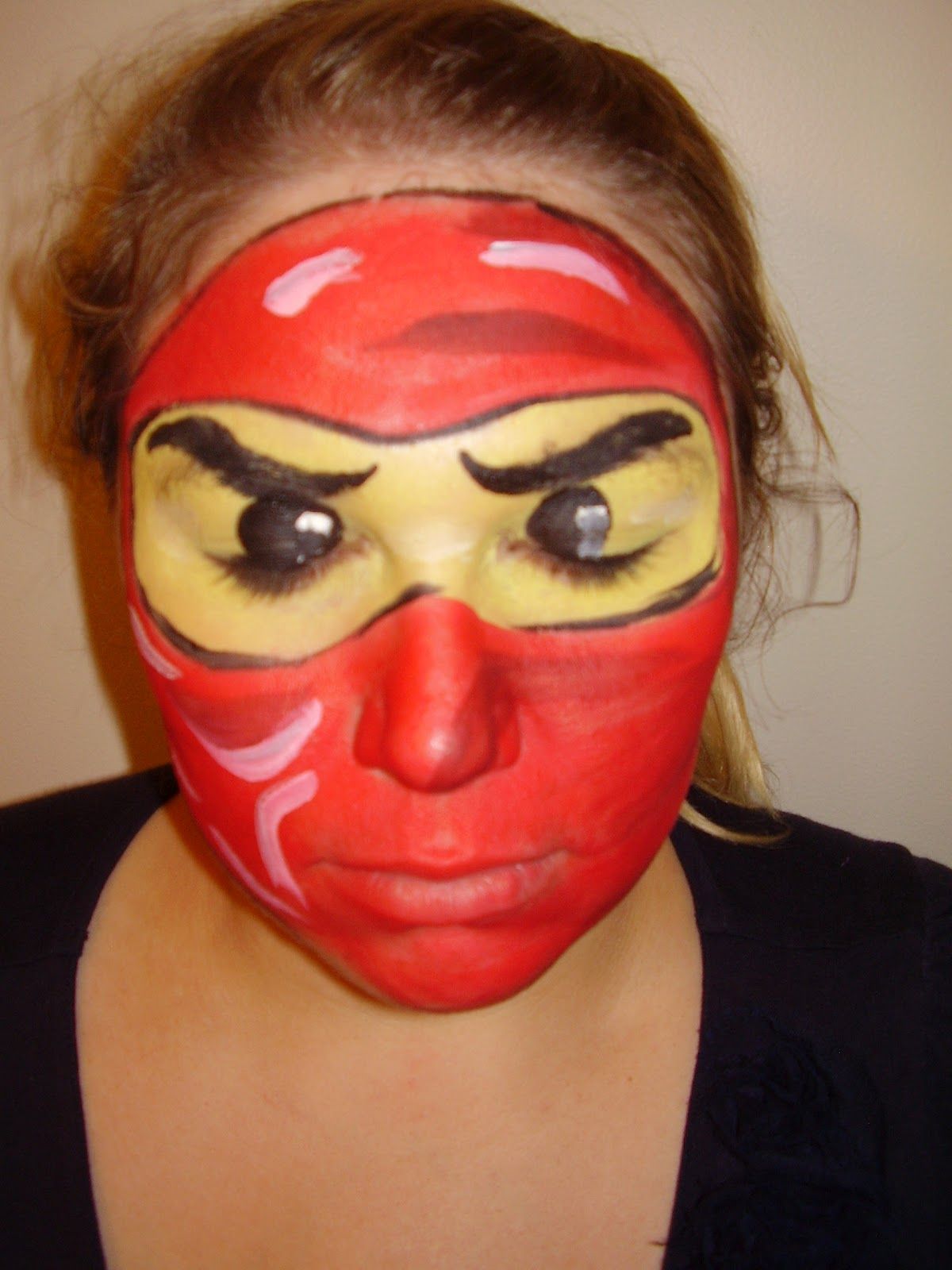 1200x1600 Red Lego Ninjago Face Painting Something Wicked This Way Comes - Lego Ninjago Painting