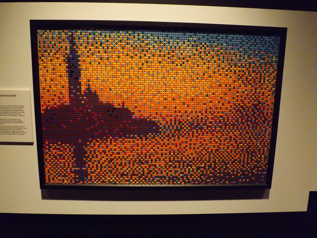 1024x768 Lego Artwork, Monet Painting, Art Of The Brick - Lego Painting