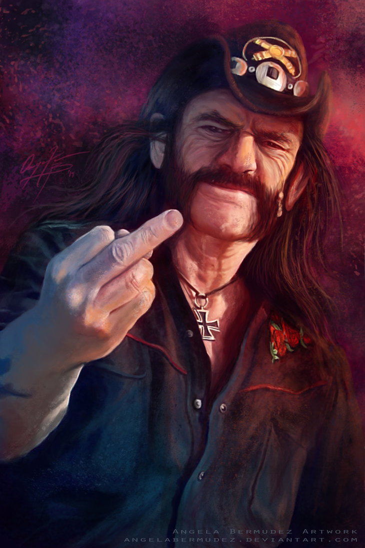 730x1095 Lemmy Kilmister By Angelabermudez - Lemmy Kilmister Painting