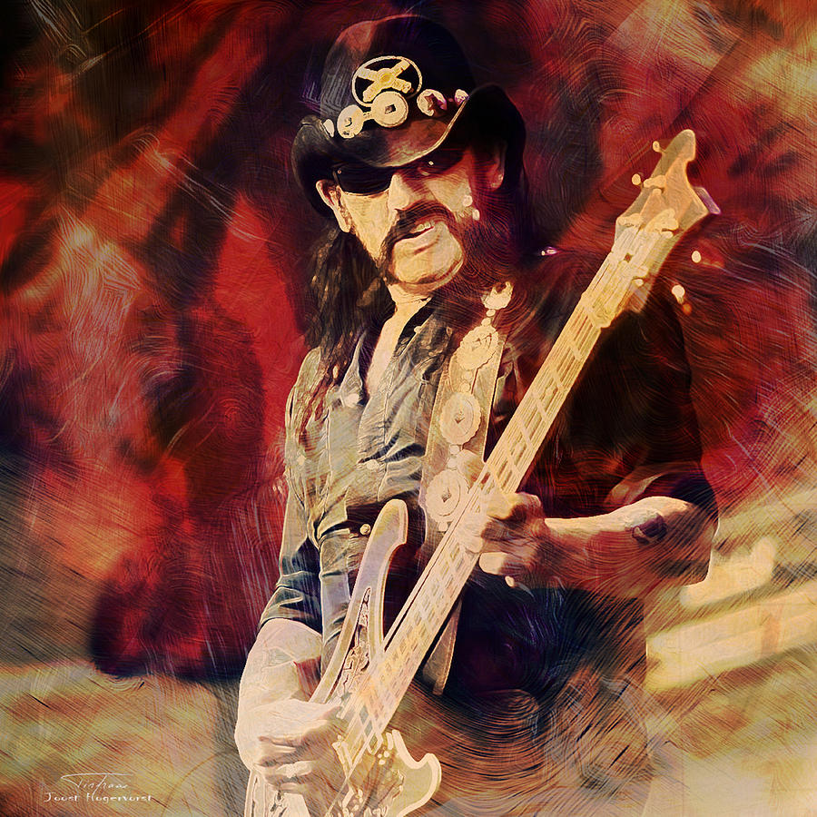 900x900 Music Icons - Lemmy Kilmister Painting