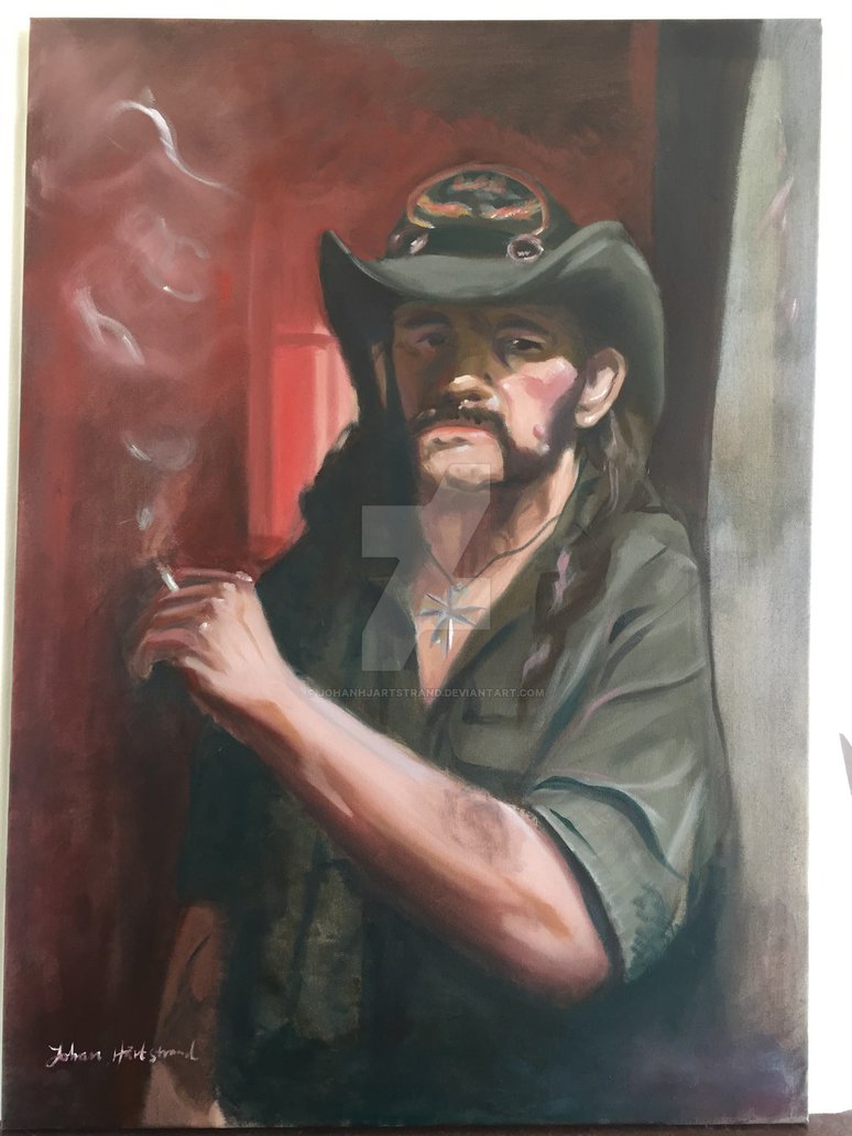 774x1032 Oil Painting Portrait Of Lemmy Kilmister By Johanhjartstrand - Lemmy Kilmister Painting