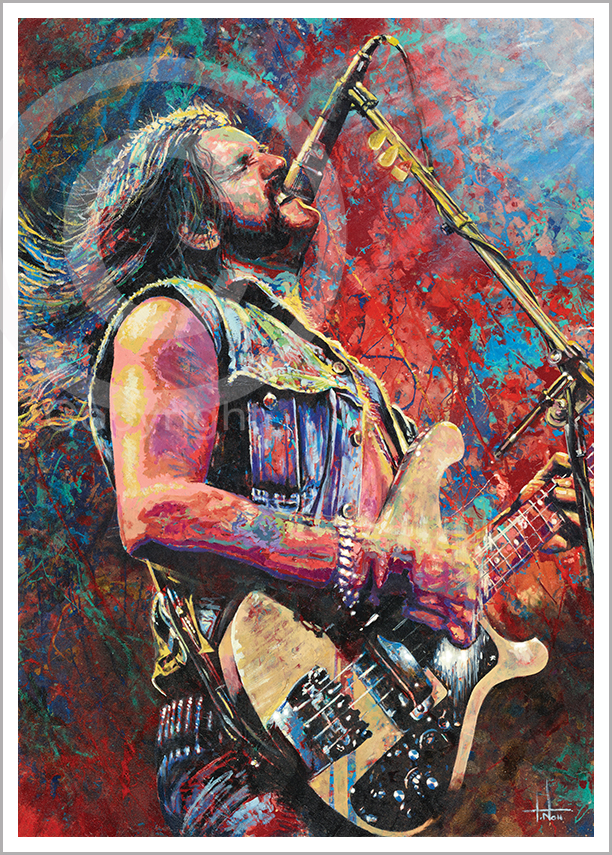 612x855 Tom Nolllemmy - Lemmy Kilmister Painting