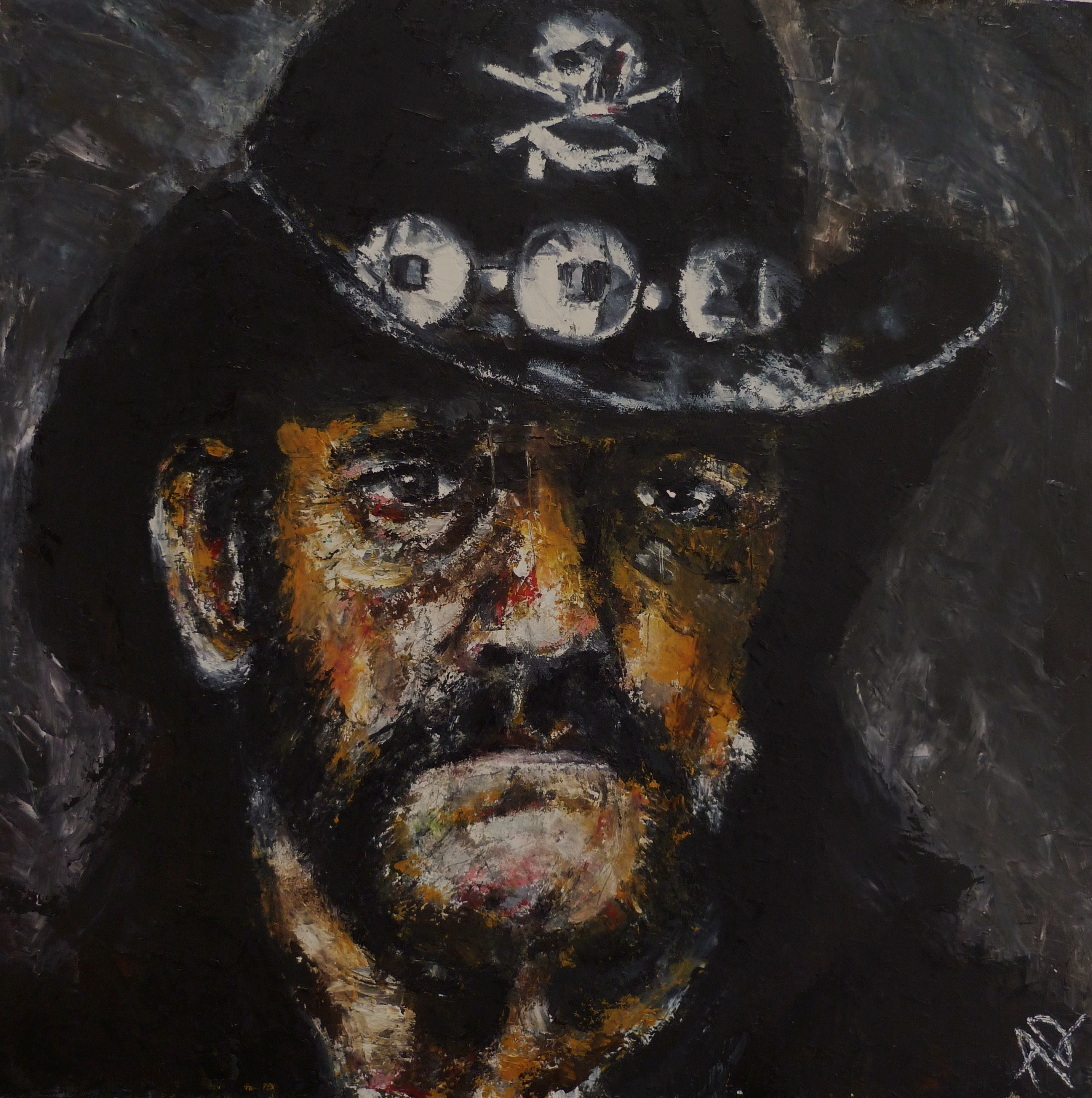 2867x2882 Lemmy Alan Derwin Art - Lemmy Painting